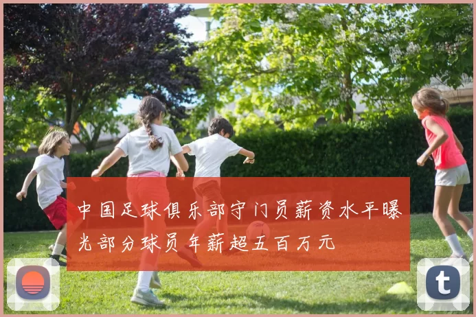 中国足球俱乐部守门员薪资水平曝光部分球员年薪超五百万元